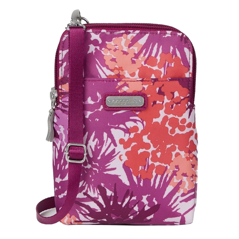 Baggallini RFID Multi Floral Detachable Strap Wristlet/Crossbody NWT